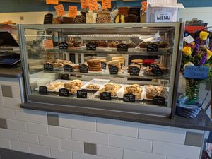 Labeled vegan and gluten free options  at Firefly Coffeehouse in Oregon