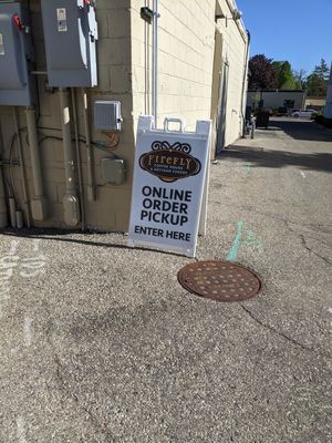 Online ordering is available. Pickup is at the back entrance to the building. at Firefly Coffeehouse in Oregon