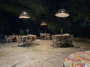 Lovely outdoor seating, very sweet and romantic if need be  at More Than A Drop in Moshi