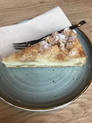 Vegan apple marzipan cake  at Café June in Hamburg