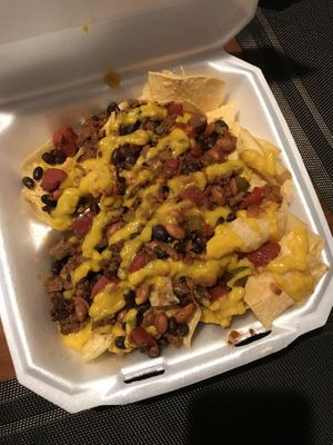 Nachos 😩😩 they were tooooo good at Planet Vegan in Houston