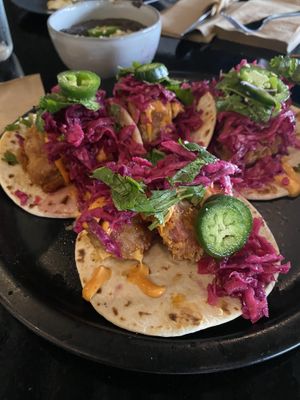 Jackfruit tacos  at Casa Del Vegano in Dallas