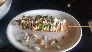 Corn on the cob at Casa Del Vegano in Dallas