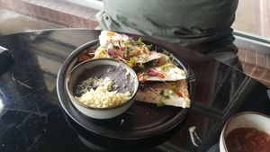 Al pastor quesadillas at Casa Del Vegano in Dallas