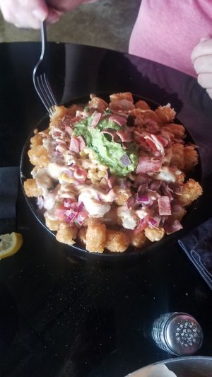 Tater tots at Casa Del Vegano in Dallas