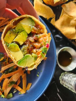 the avochanga at Casa Del Vegano in Dallas