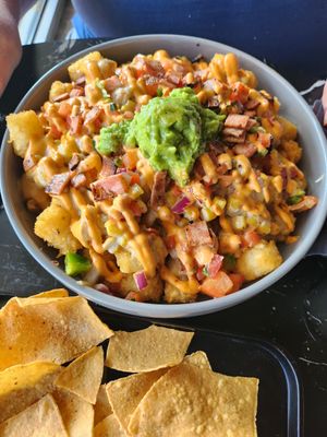 tater totes at Casa Del Vegano in Dallas