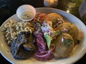 Pupusas   at Casa Del Vegano in Dallas