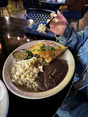 Carne asada quesadilla!   at Casa Del Vegano in Dallas