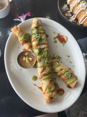 Black Bean Flautas  at Casa Del Vegano in Dallas