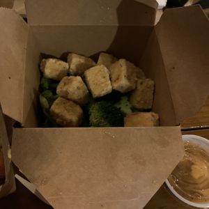 Kids tofu w/broccoli  at Goldies  in Gainesville