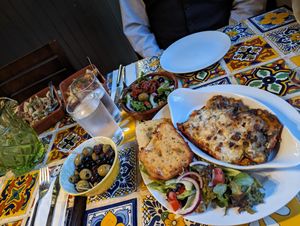 Vegan dishes at the Olive Grove at Olive Grove Bistro in Worksop