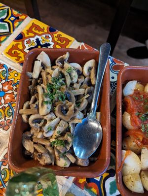 Garlic mushrooms at Olive Grove Bistro in Worksop