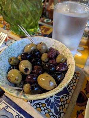 Mixed olives at Olive Grove Bistro in Worksop