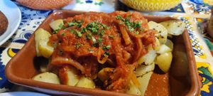 Patatas bravas at Olive Grove Bistro in Worksop