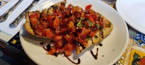 Bruscetta at Olive Grove Bistro in Worksop