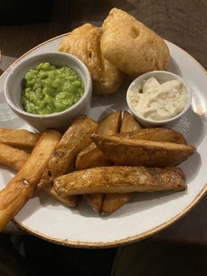 Tofish and chips  at Hope & Anchor in Ulverston