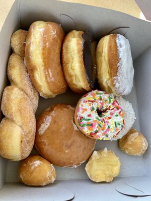 Donuts to go at Jenny's Donuts in Redlands