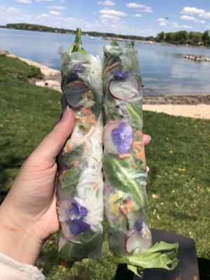 Summer rolls  at Ahan in Madison