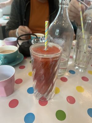 Vegan fruity frappe   at The Wayzgoose Diner in Leura