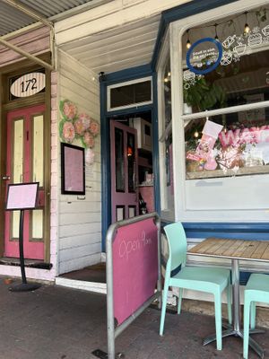 Adorable store front  at The Wayzgoose Diner in Leura