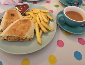 Marinated veggie toastie at The Wayzgoose Diner in Leura