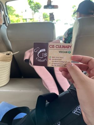Can try calling bef heading down😄 at Cis Culinary Vegan in Denpasar