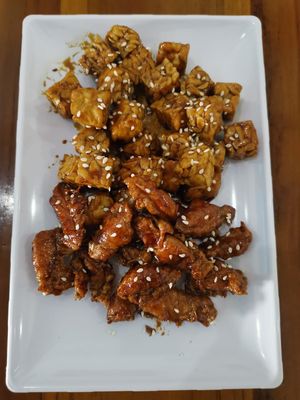 Ayam Tempe Wijen Vegan at Cis Culinary Vegan in Denpasar