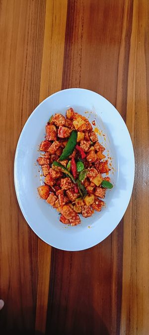 KENTANG TEMPE BALADO VEGAN at Cis Culinary Vegan in Denpasar