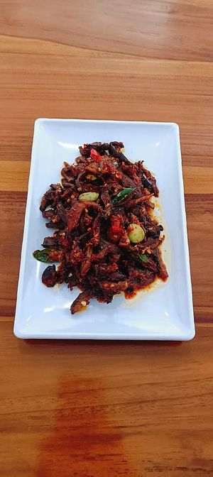SAMBAL AMPELA JAMUR VEGAN at Cis Culinary Vegan in Denpasar