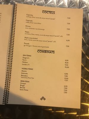 Menu 7 at El Dinàmic de BCN in Barcelona