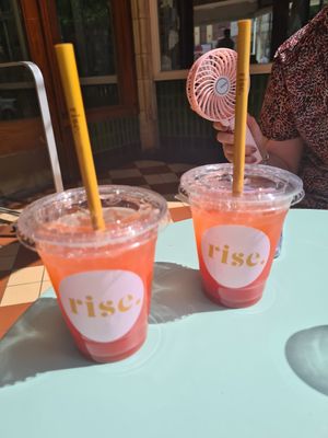 Strawberry lemonade at Rise in Preston