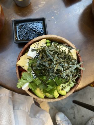 Vegan poke bowl   at Pokeman in Da Nang