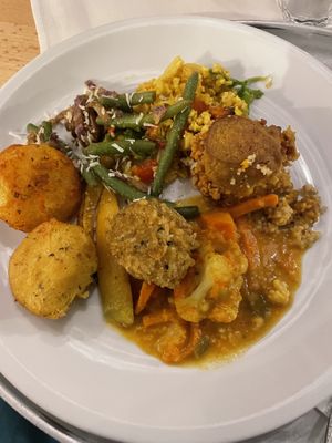 Buffet plate  at Red in Heidelberg