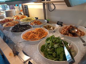 Food bar at Red in Heidelberg