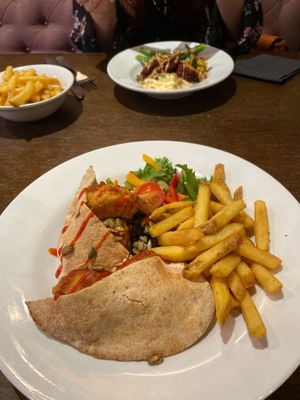 Cauliflower pitta at The Waverley in Callander