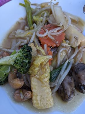 Mixed vegetables with cashews at Chinese Village Restaurant in Callander