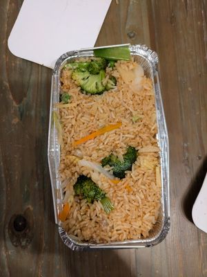 Vegetable fried rice at Chinese Village Restaurant in Callander