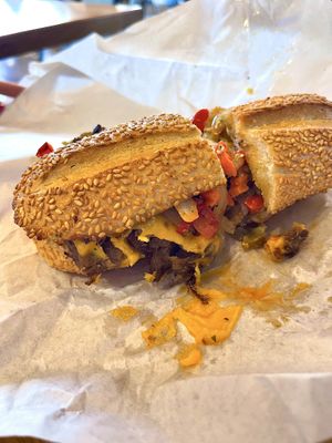 Plant-Based Philly Shroomsteak - vegan automatically, comes with vegan cheddar   at Mendocino Farms in Addison