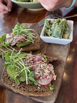 Avocado toast #Veganuary at The Green Pineapple in Key West
