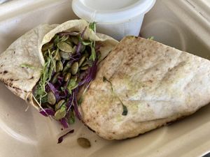Moroccan pita  at The Green Pineapple in Key West