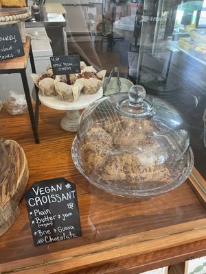 Vegan croissants and apple pecan muffins   at The Green Pineapple in Key West