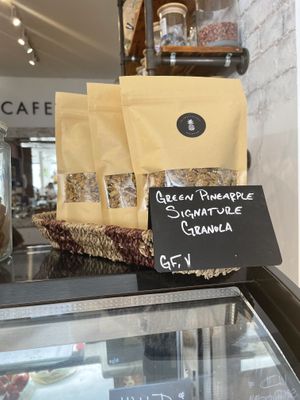Vegan granola  at The Green Pineapple in Key West