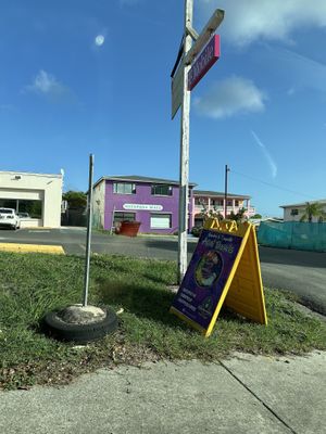 View from the road  at Ride into Fitness Studio in St Croix