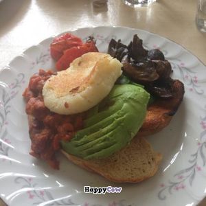 vegan big breakfast at The Green Room On High Street in Willunga