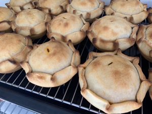 Vegan mushroom and lentil pies  at The Green Room On High Street in Willunga