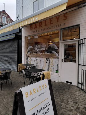 Outside the deli (Jan 2022) at Barleys in Hull