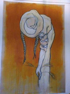 Beautiful art hanging on the wall (Jan 2022) at Barleys in Hull