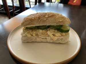 Delicious no egg sandwich 😋  at Barleys in Hull