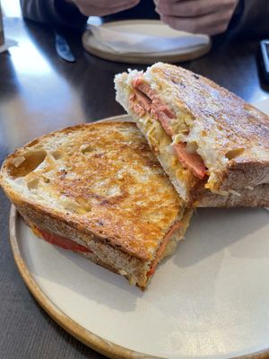 Toasted pastrami sandwich   at Barleys in Hull